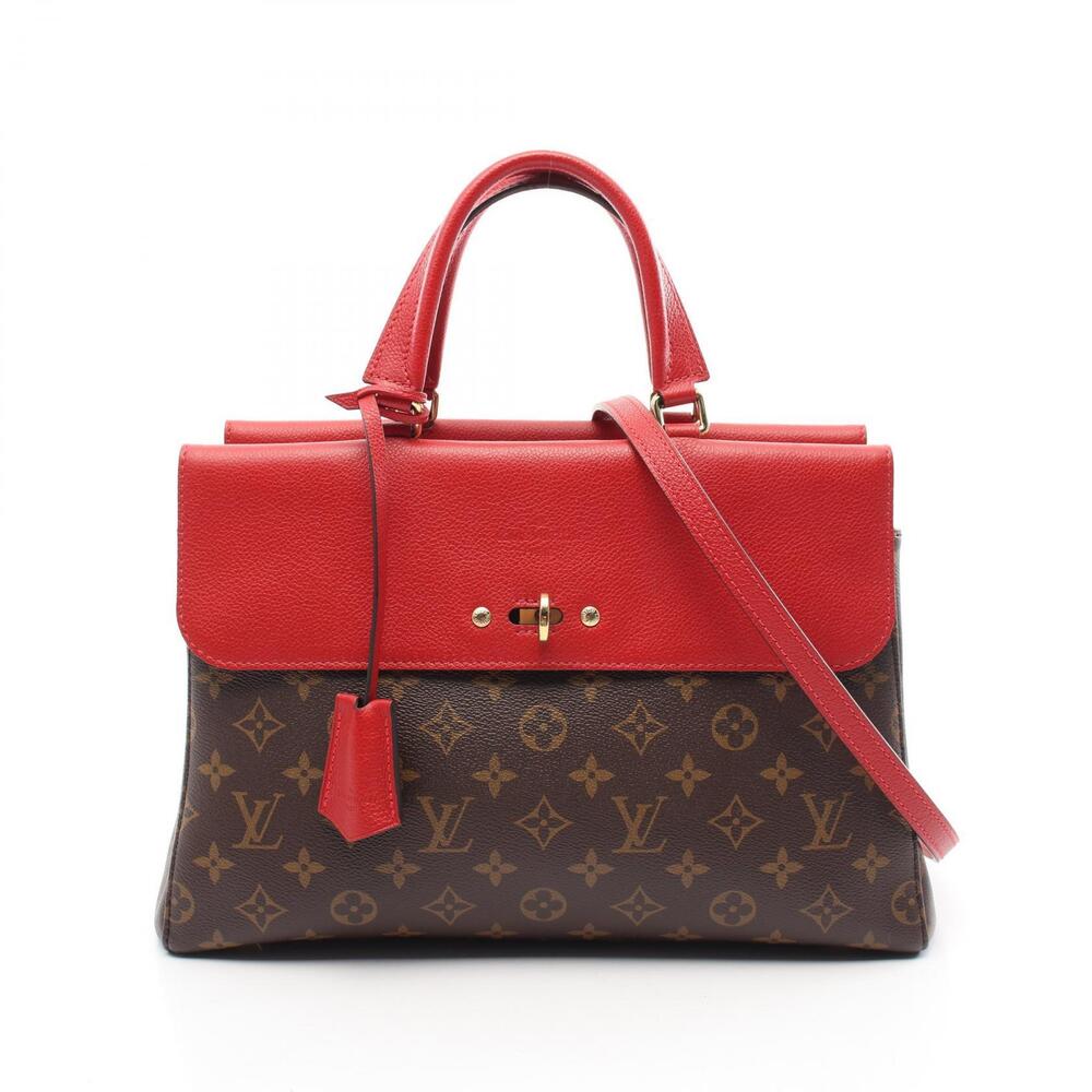 Louis Vuitton Venus handbag canvas leather Monogram brown red